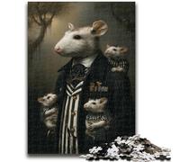 Puzzle da 1000 pezzi per adulti e adolescenti, puzzle del Re dei topi per adolescenti, gioco a quiz, decorazione da parete, regali unici per compleanno e Natale (50x75cm)