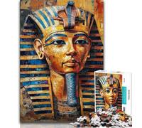 Puzzle da 1000 pezzi per adulti e adolescenti,puzzle della maschera mortuaria di Re Tutankhamon per adolescenti,adatto come decorazione da scrivania per bambini dai 14 anni in su (dimensioni 38x26cm)