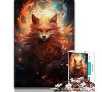 Puzzle da 1000 pezzi per adulti e adolescenti, Puzzle della volpe misteriosa per adulti, antistress, sfida difficile, giocattoli per la decorazione della casa (dimensioni 75x50cm)