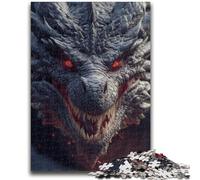 Puzzle da 1000 pezzi per adulti e adolescenti, puzzle di draghi misteriosi per adolescenti, con poster abbinato e foglio di quiz per età 14+ (26x38cm)
