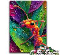 Puzzle da 1000 pezzi per adulti e adolescenti, puzzle di formiche colorate, gioco stimolante, ideale come regalo per tutta la famiglia (38x26cm)