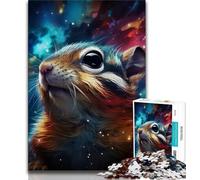 Puzzle da 1000 pezzi per adulti e adolescenti puzzle di galassie e scoiattoli per adolescenti con poster abbinato e foglio di quiz per bambini dai 14 anni in su 75x50cm