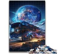 Puzzle da 1000 pezzi per adulti e adolescenti, puzzle fantasy con autobus e auto, giocattoli educativi per l'apprendimento, giochi per famiglie, regali unici per compleanni e compleanni (75x50cm)