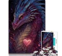 Puzzle da 1000 pezzi per adulti e adolescenti, puzzle fantasy con draghi volanti per adulti, antistress, sfida difficile, giocattoli per la decorazione della casa (dimensioni 38x26cm)