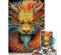 Puzzle da 1000 pezzi per adulti e adolescenti, puzzle fantasy con draghi volanti per adulti, giochi educativi per famiglie, regalo per la decorazione della casa (dimensioni 38x26cm)