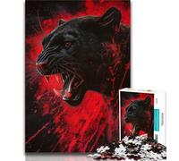 Puzzle da 1000 pezzi per adulti e adolescenti puzzle fantasy con leopardi per adolescenti antistress per ammazzare il tempo durante le vacanze per migliorare l'amore tra coppie 75x50cm