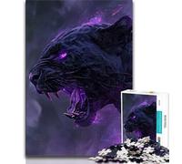 Puzzle da 1000 pezzi per adulti e adolescenti puzzle fantasy della pantera nera per adolescenti apprendimento educativo ideale come regalo per tutta la famiglia 38x26cm