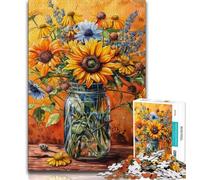 Puzzle da 1000 pezzi per adulti e adolescenti puzzle floreali per adolescenti antistress per ammazzare il tempo durante le vacanze per migliorare l'amore tra coppie 26x38cm