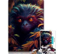 Puzzle da 1000 pezzi per adulti e adolescenti puzzle Mad Space Monkey per adolescenti regali di Babbo Natale segreto per età dai 14 anni in su 75x50cm
