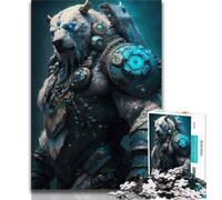 Puzzle da 1000 pezzi per adulti e adolescenti, puzzle "Orso del silenzio" per adulti, giochi rilassanti, ideale come regalo per tutta la famiglia (dimensioni 38x26cm)