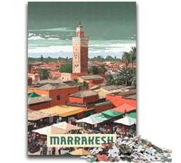 Puzzle da 1000 pezzi per adulti e adolescenti, puzzle per adolescenti di Marrakech, giochi educativi classici, splendida decorazione (50x75cm)