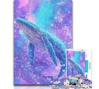 Puzzle da 1000 pezzi per adulti e adolescenti, puzzle per adulti con balena spirituale maestosa, giocattoli da gioco stimolanti, decorazioni da parete, regali unici per compleanno e Natale, 50x75cm