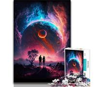 Puzzle da 1000 pezzi per adulti e adolescenti puzzle planetario dell'amore cosmico giocattoli per l'intrattenimento della famiglia con poster abbinato e foglio di quiz 38x26cm