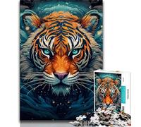 Puzzle da 1000 pezzi per adulti e adolescenti, puzzle psichedelico con animali e tigri, per adolescenti, antistress, giocattoli per la casa (dimensioni 75x50cm)
