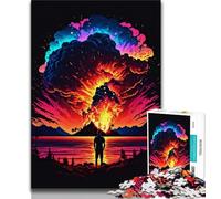 Puzzle da 1000 pezzi per adulti e adolescenti Puzzle Sky on Fire per adolescenti educativi e di apprendimento Ideale come regalo per tutta la famiglia 75x50cm