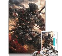 Puzzle da 1000 pezzi per adulti e adolescenti raffigurante guerrieri ninja giapponesi, aiuta il cervello a esercitare i giocattoli avvincenti per coltivare la pazienza, ottimo regalo (50x75cm)