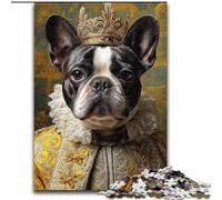 Puzzle da 1000 pezzi per adulti e adolescenti raffigurante il Capitano Pirata Bulldog Francese, giocattolo educativo antistress, ideale come regalo per tutta la famiglia (26x38cm)
