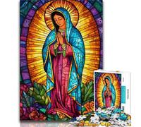 Puzzle da 1000 pezzi per adulti e adolescenti, raffigurante la Vergine Maria, ideale come regalo per tutta la famiglia, adatto a bambini di età compresa tra 14 e 75 anni (dimensioni 75x50cm)