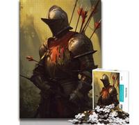 Puzzle da 1000 pezzi per adulti e adolescenti,raffigurante un potente cavaliere medievale,ideale come regalo per tutta la famiglia,adatto a bambini di età compresa tra 38 e 14 anni (38x26cm)
