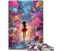Puzzle da 1000 pezzi per adulti e adolescenti, ragazza anime giapponese, adatto a persone dai 14 anni in su, giochi educativi, regali di Babbo Natale segreto, 26x38cm