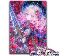 Puzzle da 1000 pezzi per adulti e adolescenti, ragazza guerriera anime, puzzle da 1000 pezzi, per giochi educativi, giocattoli da regalo per tutta la famiglia, 38x26cm