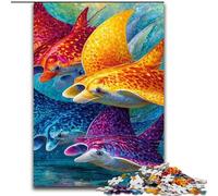 Puzzle da 1000 pezzi per adulti e adolescenti, raggi colorati, giocattoli antistress, regali unici per compleanni e anni 14+ dimensioni 26x38cm