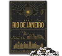 Puzzle da 1000 pezzi per adulti e adolescenti, Rio de Janeiro, Brasile, puzzle per adolescenti, gioco a quiz, decorazione da parete, regali unici per compleanno e Natale (50x75cm)