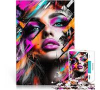 Puzzle da 1000 pezzi per adulti e adolescenti Ritratto astratto pop art Fatto di cartone Adatto a partire dai 14 anni Giocare con i giocattoli perché è ideale come regalo per tutta la famiglia