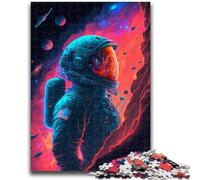 Puzzle da 1000 pezzi per adulti e adolescenti, ritratto di astronauta, per età pari o superiore a 14 anni, giochi per famiglie, regali di Natale per donne, 26x38cm