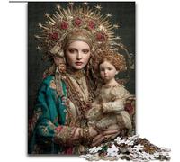 Puzzle da 1000 pezzi per adulti e adolescenti, Ritratto di Maria, la Madre, adatto a persone dai 14 anni in su, giochi educativi, regali di Babbo Natale segreto (dimensioni 26x38cm)