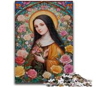 Puzzle da 1000 pezzi per adulti e adolescenti Ritratto di Maria la Madre, adatto a persone dai 14 anni in su Giochi educativi Regali di Babbo Natale segreto 26X38CM