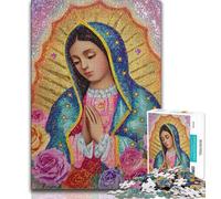 Puzzle da 1000 pezzi per adulti e adolescenti, Ritratto di Maria, la Madre, antistress, per ammazzare il tempo durante le vacanze, per migliorare l'amore tra coppie (38x26cm)