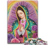 Puzzle da 1000 pezzi per adulti e adolescenti Ritratto di Maria, la madre, antistress, sfida difficile, ideale come regalo per tutta la famiglia, 50x75cm