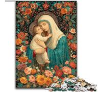 Puzzle da 1000 pezzi per adulti e adolescenti, Ritratto di Maria la Madre, attività per famiglie, decorazioni per la casa uniche e regali per bambini dai 14 anni in su dimensioni 50x75cm