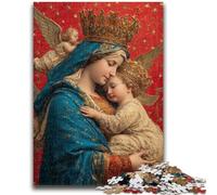 Puzzle da 1000 pezzi per adulti e adolescenti, ritratto di Maria, la madre, gioco stimolante, giocattoli, ideale come regalo per tutta la famiglia, 26x38cm