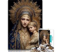 Puzzle da 1000 pezzi per adulti e adolescenti Ritratto di Maria la Madre, gioco stimolante, ideale come regalo per tutta la famiglia (75x50cm)