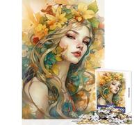 Puzzle da 1000 pezzi per adulti e adolescenti ritratto floreale ad acquerello giocattolo decorazione da parete regali di Babbo Natale segreto giochi divertenti per migliorare l'amore tra coppie