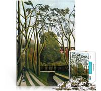 Puzzle da 1000 pezzi per adulti e adolescenti “rive della Bièvre” Fatto di legno,da 14 anni in su Allena il tuo cervello e le tue mani Regalo di opere d'arte。misurare:50x75cm/19.68x29.52pollice