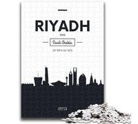 Puzzle da 1000 pezzi per adulti e adolescenti Riyadh Arabia Saudita Antistress Sfida difficile Rafforza l'amore tra coppie (dimensioni 50x70cm)