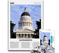 Puzzle da 1000 pezzi per adulti e adolescenti Sacramento, giocattoli educativi per l'apprendimento, giochi per famiglie che migliorano l'amore tra coppie (75x50cm)