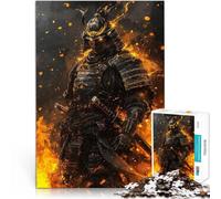 Puzzle da 1000 pezzi per adulti e adolescenti samurai giapponese dell'inferno Fatto di legno Adatto a partire dai 14 anni per la decorazione della casa Idee regalo misurare:50x75cm