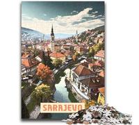 Puzzle da 1000 pezzi per adulti e adolescenti, Sarajevo, puzzle per adolescenti, regalo divertente e attività per la casa, giocattolo per i giorni di pioggia (50x75cm)