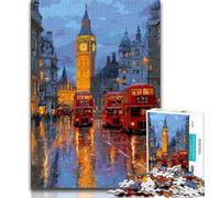 Puzzle da 1000 pezzi per adulti e adolescenti,scena di strada della città di Londra,puzzle da 1000 pezzi,giocattoli da gioco Ogni pezzo è unico Gioco divertente e stimolante per tutta la famiglia