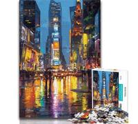 Puzzle da 1000 pezzi per adulti e adolescenti, scena di strada di New York, giocattoli, giochi educativi, antistress, interazione genitore-figlio, 38x26cm