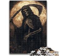 Puzzle da 1000 pezzi per adulti e adolescenti, scheletro della morte, 1000 pezzi per adolescenti, antistress, sfida difficile, giocattoli per la decorazione della casa (38x26cm)