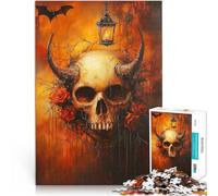 Puzzle da 1000 pezzi per adulti e adolescenti “Scheletro malvagio” Fatto di carta,per età 14+ Sollievo dallo stress Regali di Natale per le donne。misurare:26x38cm/10.24 x 14.96pollice