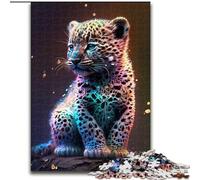 Puzzle da 1000 pezzi per adulti e adolescenti,simpatico universo con un piccolo leopardo,adatto a persone dai 14 anni in su Difficile da completare,ma divertente e spiritoso Ottimo regalo 50x75cm