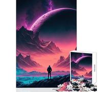 Puzzle da 1000 pezzi per adulti e adolescenti sogni elettrocromatici giocattoli fai da te regalo per compleanni giochi educativi stimolanti intellettuali dimensioni 38x26cm