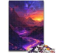 Puzzle da 1000 pezzi per adulti e adolescenti,splendido paesaggio montano,puzzle da 1000 pezzi,per ammazzare il tempo durante le vacanze,con pezzi completamente interconnessi e di forma casuale