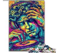 Puzzle da 1000 pezzi per adulti e adolescenti,statua del David di Michelangelo in stile pop-art,gioco stimolante,giocattoli,decorazione da parete,regali unici per compleanno e Natale 50x75cm